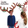 5 st/lot Santa Rolig Renhorn Julleksak Barn Barn Huvudbonader Uppblåsbar hatt Ring Kasta Jultillbehör Leksak