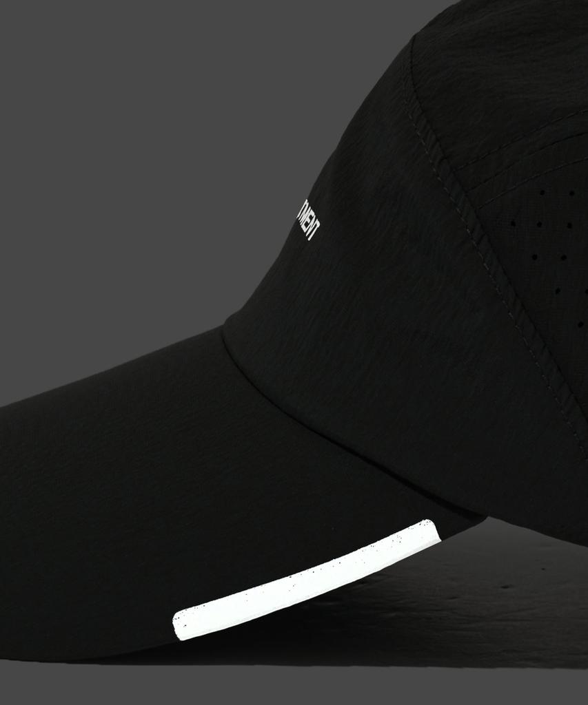 PHYSICAL DEPARTMENT Reflective Running Cap Charcoal