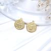 Luxury European & American Retro Roman Coin Charm Pendant for DIY Bracelets & Necklaces - Stainless Steel Jewelry Accessory