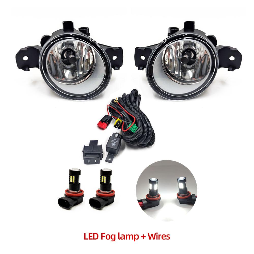 1 Set LED Fog Light For Nissan X Trail X-Trail T32 Rogue 2014 2015 2016 Fog Lights Switch Harness Cover Wiring Halogen Fog Lamps
