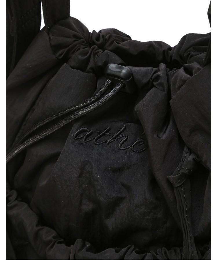Athe Vanessabruno [Ruban] Black Ribbon Petite Backpack And Shoulder Bag Mini Aaba6F941Bk