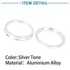 ACROPIX 72.6-64.1 mm Hub Centering Ring Silver Tone 4pcs