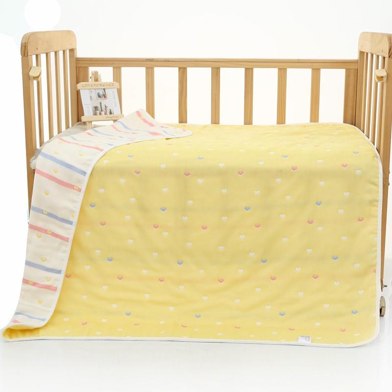Baby Bath Towel Infant Toddler Blanket Cotton Gauze 6 Layer Muslin Wrap Newborn