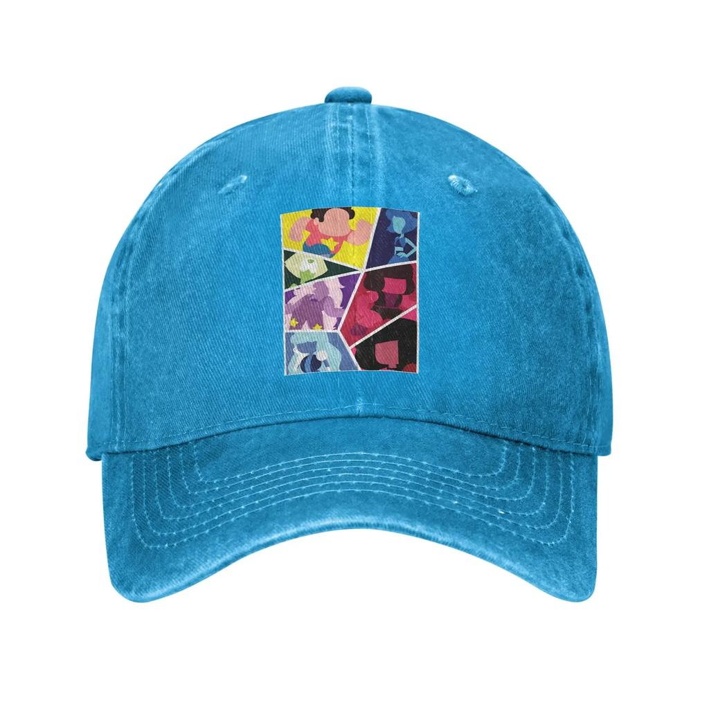 Steven Universe Pattern Denim Cap Casual Baseball Caps Adjustable Hat Summer Unisex Baseball Hats