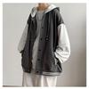Parka Velká Populární Zimní Šedá 4XL [Poperdision] Pánská Mikina, Módní, Velikost, Bunda, Sportovní, S Kapucí, Stylová, Ležérní, Svetr, Kabát,