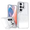 Glitter Gradient for Magsafe Bracket Case for Samsung Galaxy S26 Ultra S25 Plus S24 FE A56 A37 A17 Magnetic Holder Stand Cover