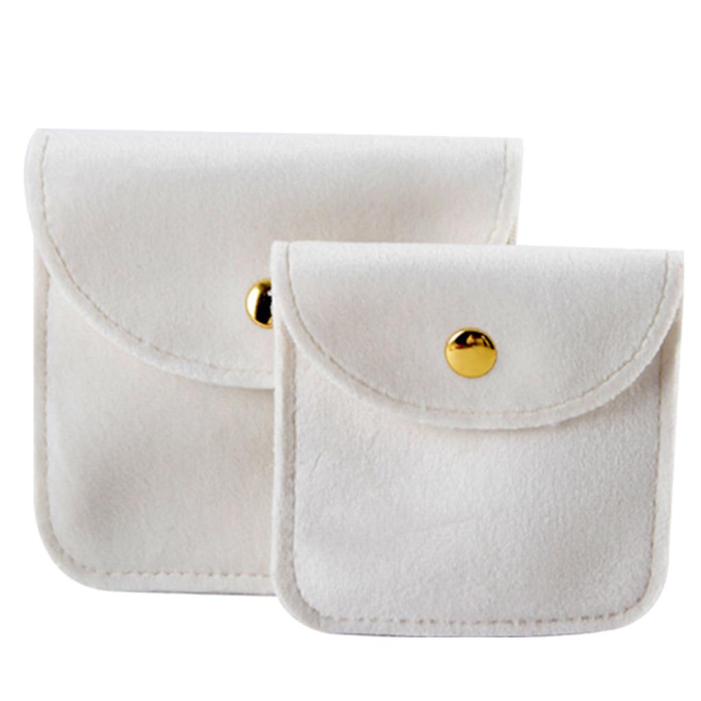 Stylish Flannel Jewelry Storage Pouch Contemporary Jewelry Packaging Bag Handy Storage Container for Jewelry Collector