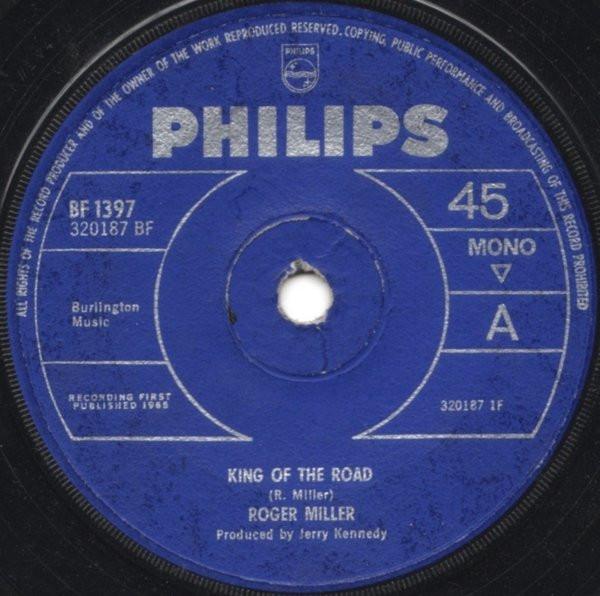 

7inch Record ROGER MILLER King Of The Road BF1397 Philips 1965 UK Pop Used