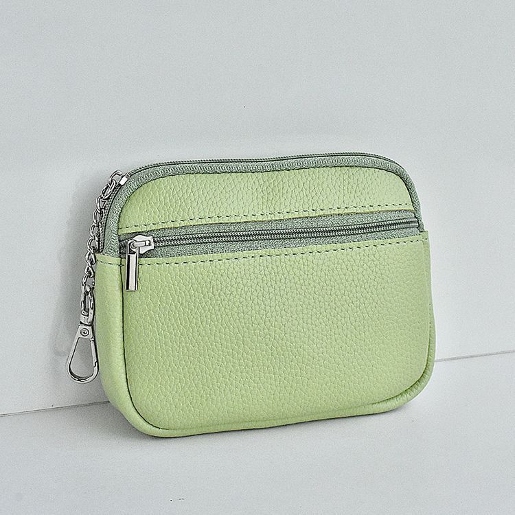 PU Leather Money Coin Purse New with Key Ring Waterproof Pocket Purse Zipper Large Capacity Credit Card Holder Women Wallet