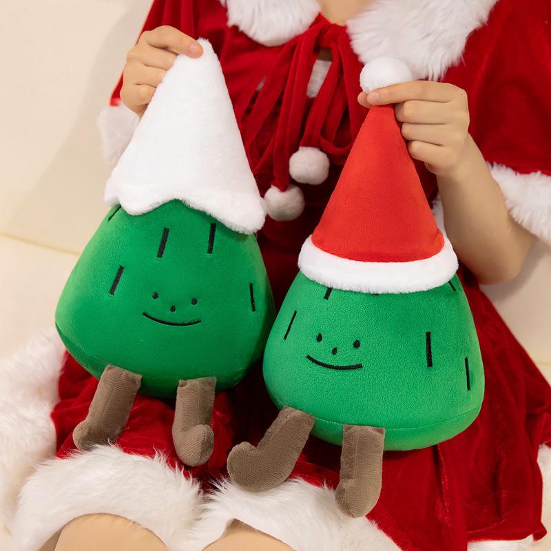 Small Plush Christmas Tree Doll Ornament - Festive Decoration & Gift