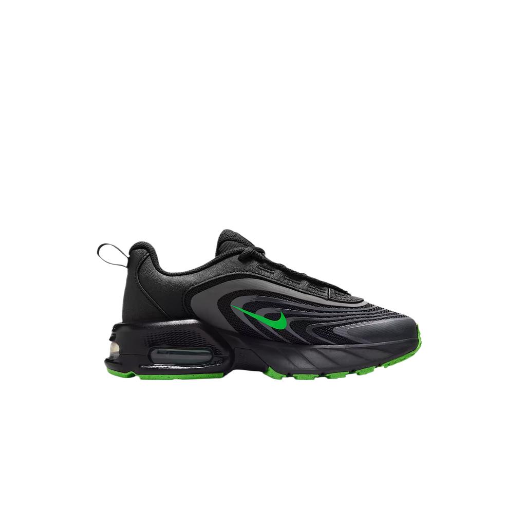 New Nike Air Max Fire Low Top Kids' Running Shoes Black Green Teenagers IF2622-003