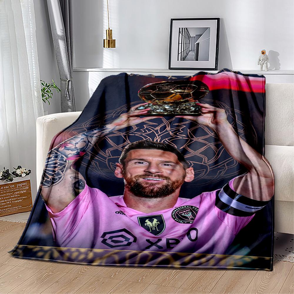 Messi 252 Blanket Durable Comfort Great for Office Chair Sofa for All Occasions Digital Print Best Holiday Gift for Friends Family