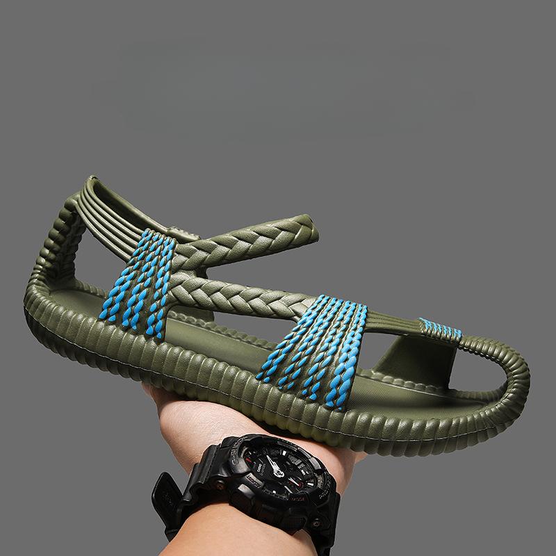 Fashion manual Soft Bottom Men Shoes Indoor Heeled Shiatsu Cheap Liquidation Sandals Flat Eva Sole Slippers Living Room Flip Flops