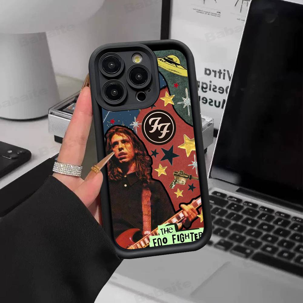 Band F-Foo F-Fighters Classic Rock Phone Case For IPhone 17 16 15 14 13 12 11 Pro Max Plus Silicone Shockproof Case