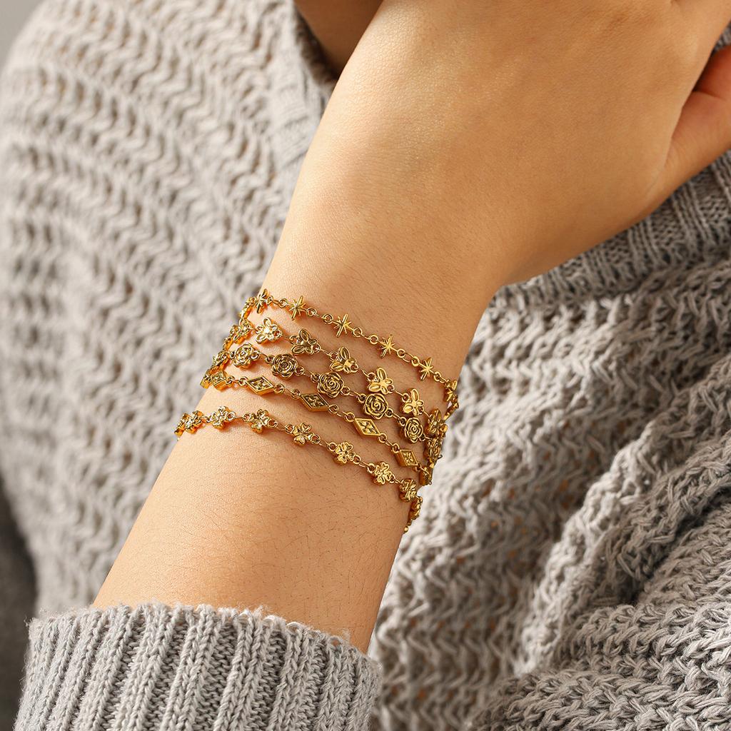 Women's Minimalist High-end Titanium Steel Bracelet, Cross-border Best-seller, Non-fading Jewelry