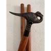 Antique Style Wooden Walking Stick Cane With Solid Brass Bird Victorian Handle