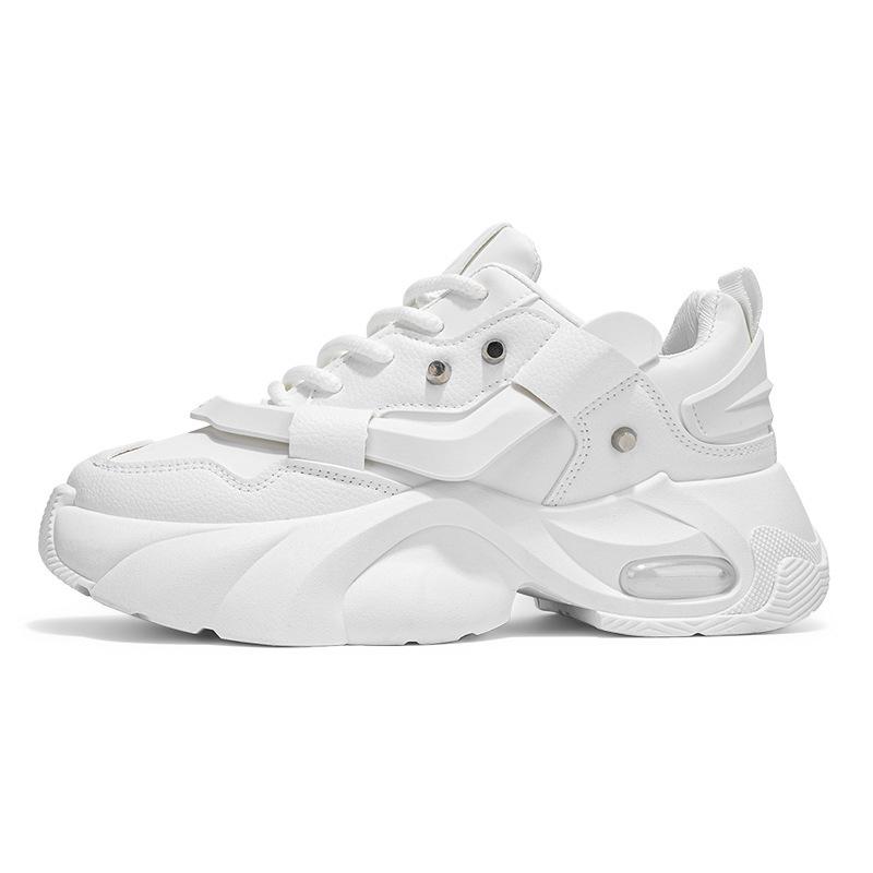 Large size men's shoes new dad shoes sports trend versatile wear-resistant thick-soled heightening shoes