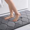 Homaxy Memory Foam Bathroom Bath Mat Soft Non-Slip Carpet  Absorbent Floor Bathroom Rug Shower Carpet Kitchen Decor Foot Mat