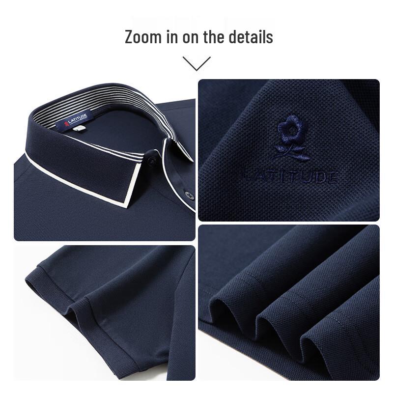 MONTAGUT Men's Summer Cool & Breathable Cotton Polo Shirt