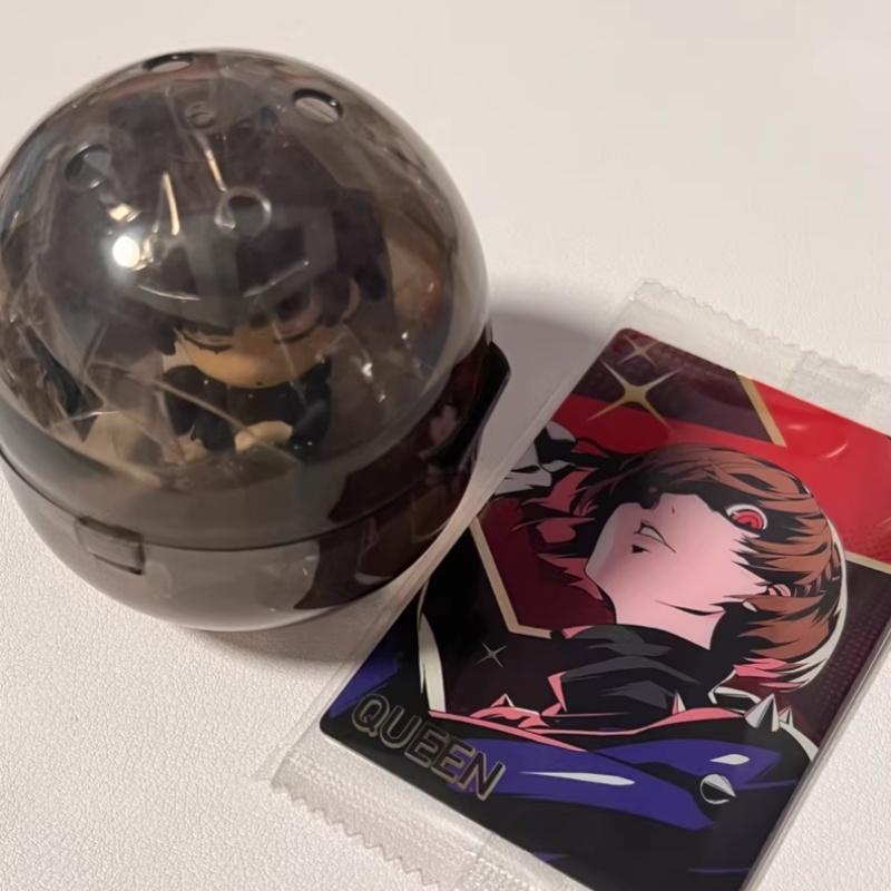 Stock In Genuine Persona P5 Shoulder To Shoulder Akechi Goro Sakura Futaba Cute Creativity Room Ornament Action Figure Model Toy