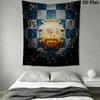 Fuenlabrada Wall Hanging Printed Fabric Blanket Decorative Tapestries for Bedroom Living Room Home Decor
