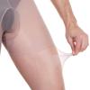 Qinghe Men's Ultra-Thin Silk Pantyhose with Sexy Invisible 200-Lb Support
