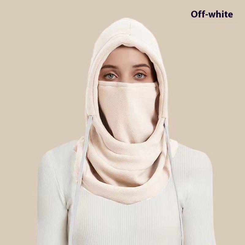 Winter Warm Mask Cycling Ski Hat Neck Mask Integrated Windproof Coldproof Plus Velvet Thick Warm Headgear