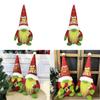 Festive Green Furry Monster Plush Santa Claus Doll Decoration For Christmas American Style