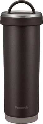 Pfau Thermos Wasserflasche 500ml Becher Flasche Thermos Braun Thermo/Kalt AKS-R50-TD