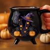 12oz Witch Cauldron Mug Personalized Halloween Coffee Mug Ceramic Witches Brew Tea Cup Halloween Birthday Gift for Women Besties Family