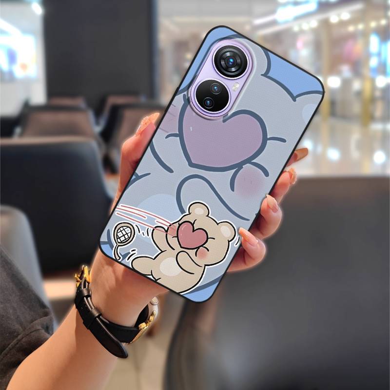 Handytasche Komplettschutz Handyhülle Für Blackview A200 Pro Rückseite Paar Cartoon Wasserdicht Stoßfest Staubdicht TPU