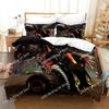 Camion Mostro Cartone Animato Veicolo Cool Fuoristrada Set Biancheria da Letto Camera da Letto Morbido Copriletto Moderno Copripiumino Confortevole Federa Cuscino