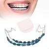Temporary Tooth Decoration Practice Prop,Supplies Metal Bracket for Students