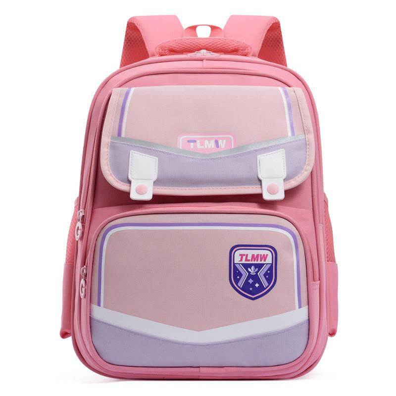 Stylish Ergonomic School Backpack With Arc Shoulder Straps For Kids Pink
