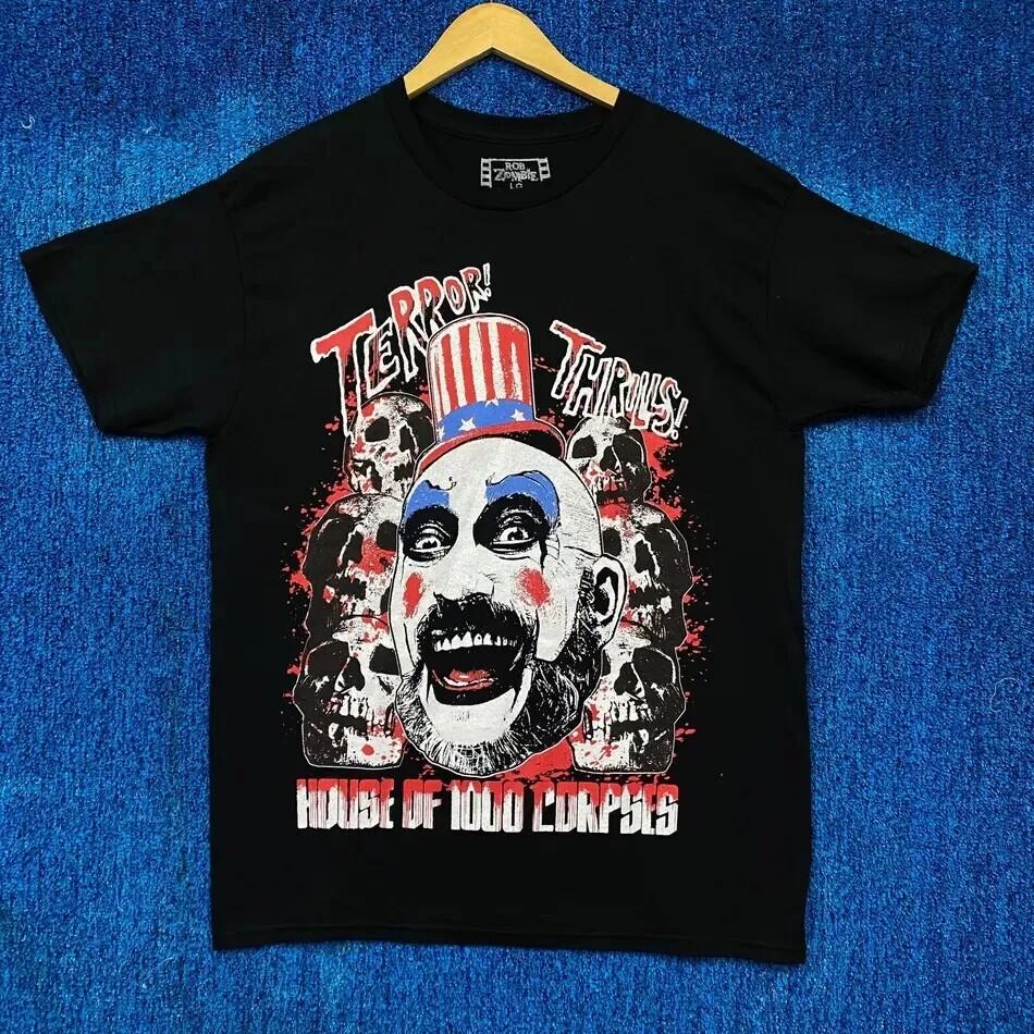 House of 1000 Corpses Captain Spaulding Rob Zombie Horror Black Unisex Tshirt Unisex T-Shirt M