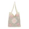 Large Capacity Knitted Shoulder Bag Handmade Weaving Woven Underarm Bag Hollow Out Handbag  Picnic