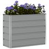 Planter Box Light Grey 100 X 40 X 75 Cm Steel