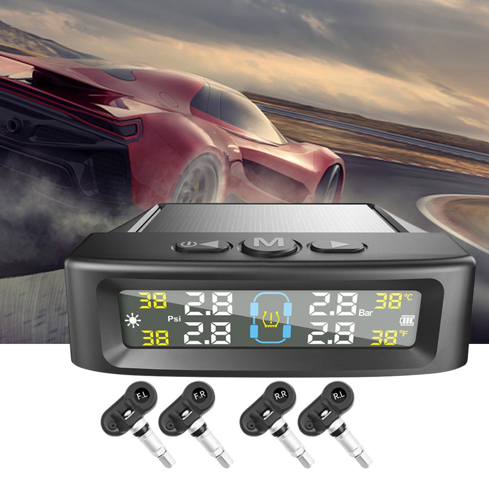 Tire Pressure Monitoring System 4 Sensors Tire Pressure Monitor System Universal TPMS for Car SUV Sedan