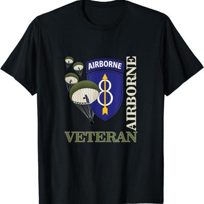 8th Airborne Division Veteran Paratrooper Veterans Day T Shirt S 5XL