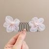Nuovo pettine colorato a forma di cuore, pettine per capelli a estrazione a forma di stella, fascia per capelli con fiocco, filo invisibile, copricapo antiscivolo, per bambini e bambine