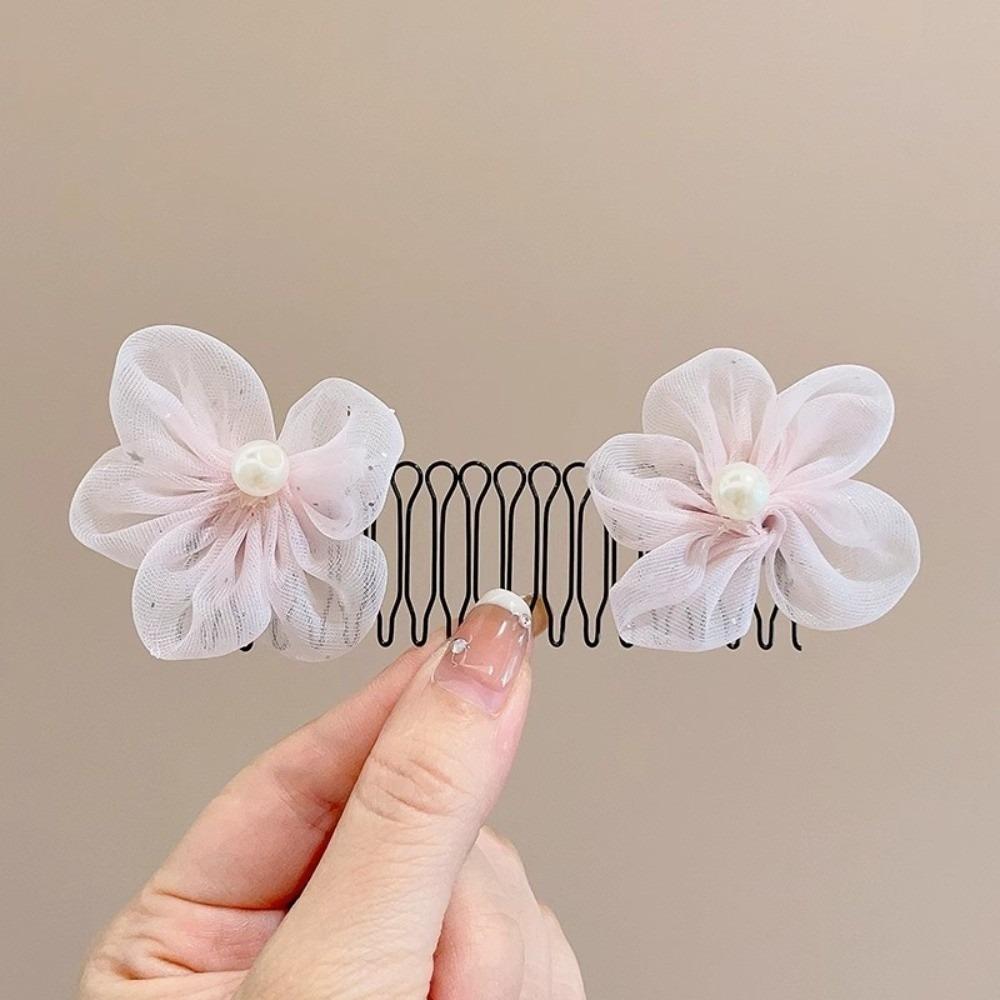 Nuovo pettine colorato a forma di cuore, pettine per capelli a estrazione a forma di stella, fascia per capelli con fiocco, filo invisibile, copricapo antiscivolo, per bambini e bambine