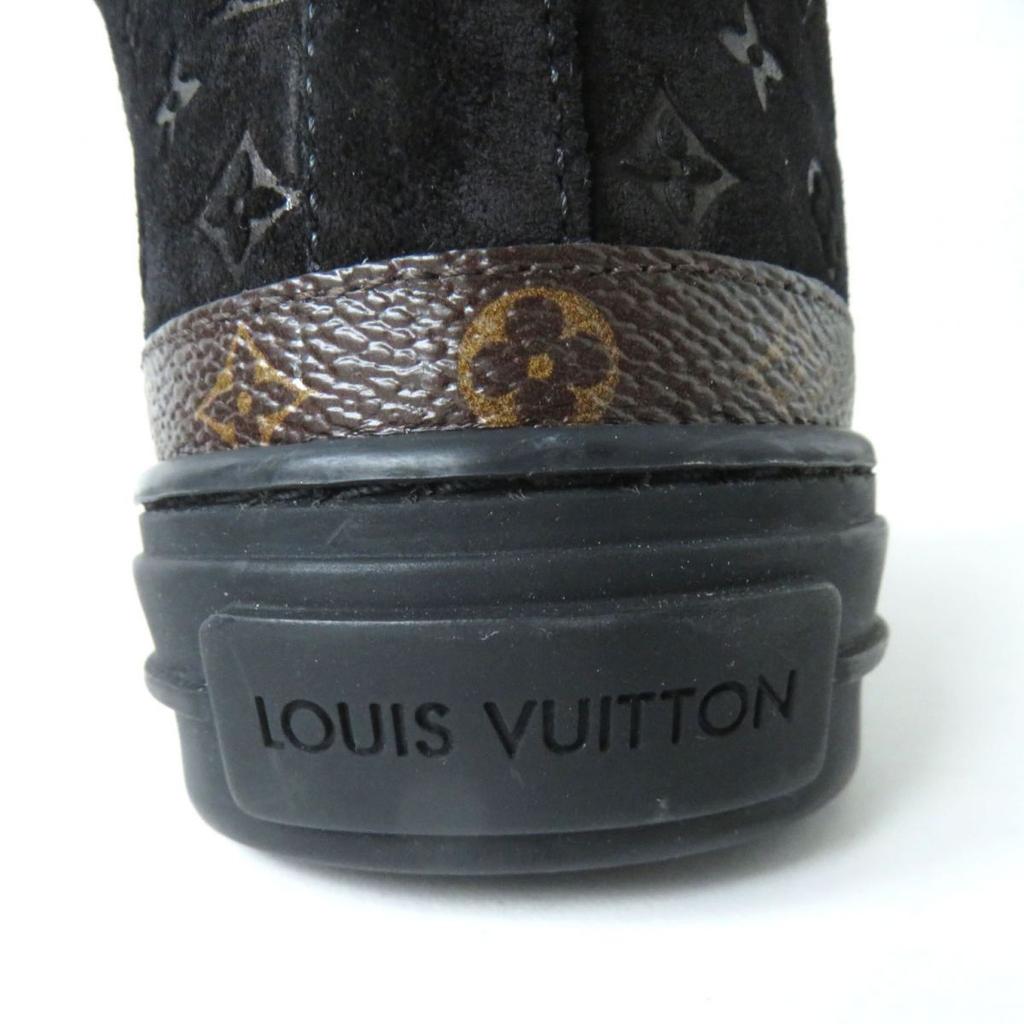Excellent LOUIS VUITTON Boots Black Mouton Women 35 Used