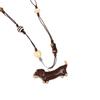Retro Dachshund Ceramic Necklace Lanyard - Cute Cartoon Puppy Sweater Chain for Women