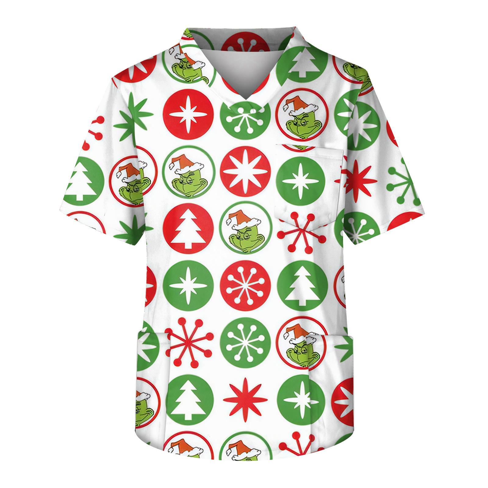 

Мужской топ с коротким рукавом, V-образным вырезом и принтом, нагрудным карманом M