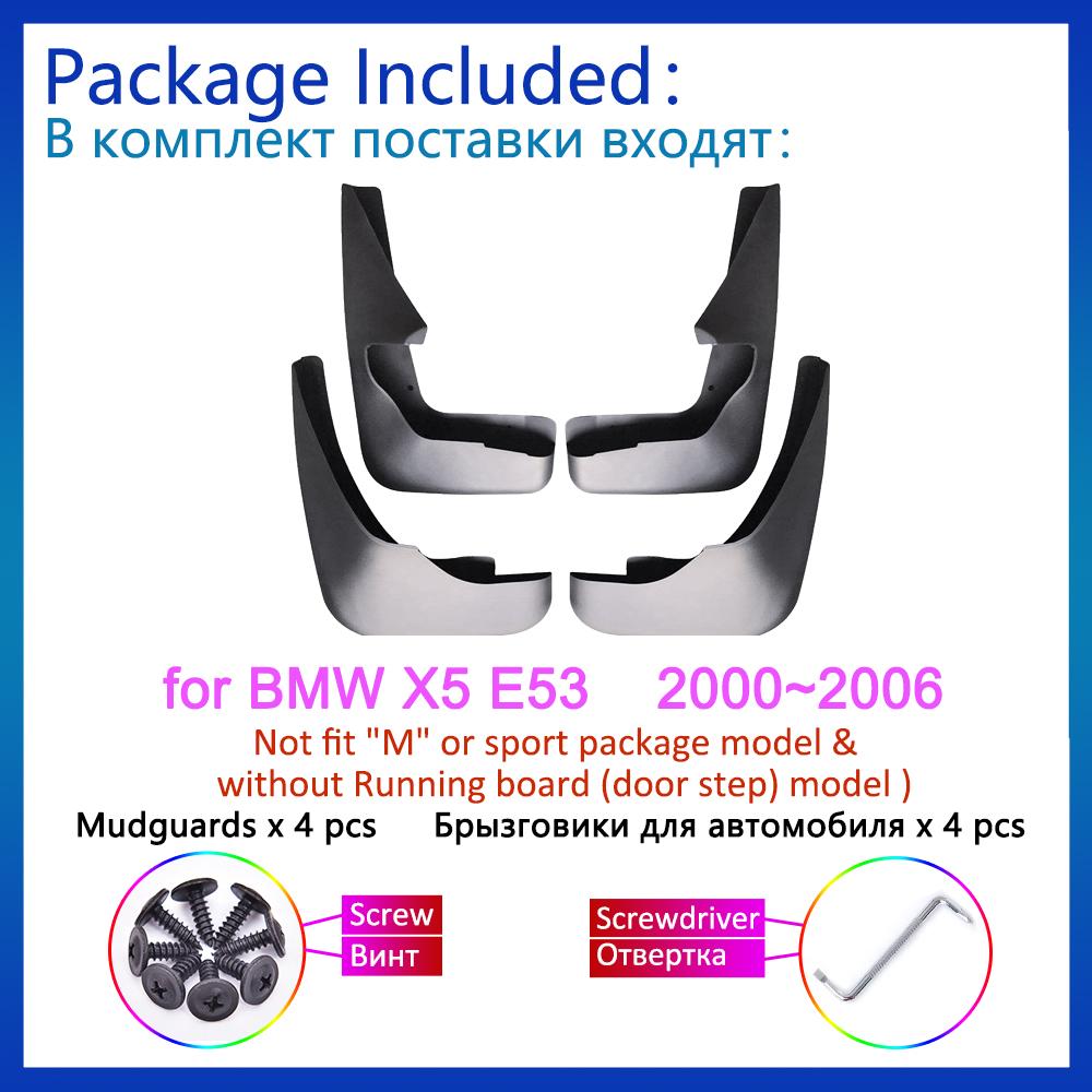 Pro BMW X5 E53 2000 2001 2002 2003 2004 2005 2006 Vylepšení bahna Protistříkající blatníky Přední Zadní Kola Blatník Lapače blatníků Příslušenství