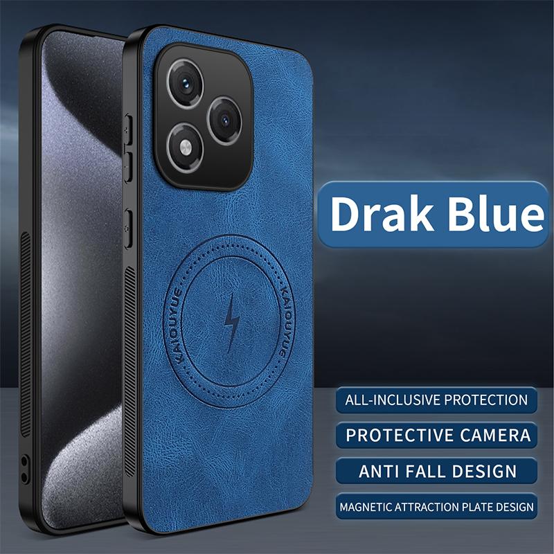 For Honor 400 Lite Leather Exquisite Phone Case For Honor 400 Lite Magnetic Silicone Bumper Shockproof Cover For Honor 400 Lite