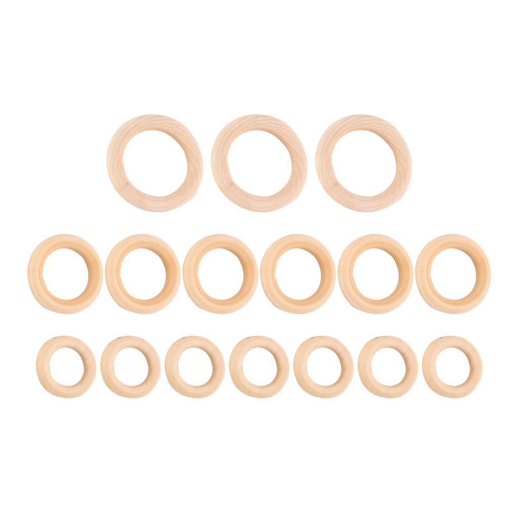 A34R Makramee-Schnur Natürliches Baumwollseil 3 mm Mit Holzring Holzstab Für DIY-Beißring Makramee-Set Wandbehang Pflanzenaufhänger