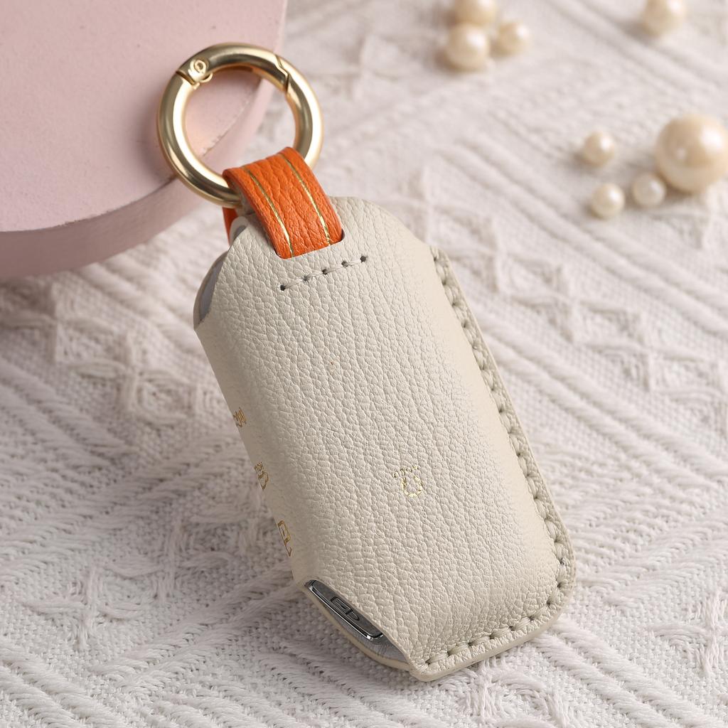 Customized Korean Car Key Cover Is Suitable for Kia Sorento Handmade Genuine Leather Car Key Case