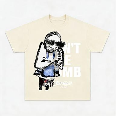 

AAP ASAP Rocky Dont Be Silly Album Cover 2026 Summer Unisex 2000 Hiphop Shortsleeved Tshirt 4XL