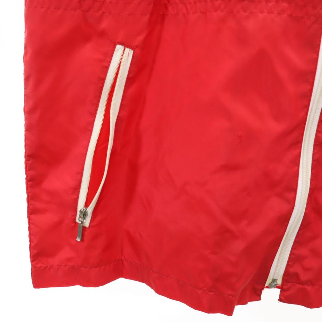 Adidas 70s Vintage Descente Trefoil Logo Long Sleeve Nylon Jacket M Red Men's Used